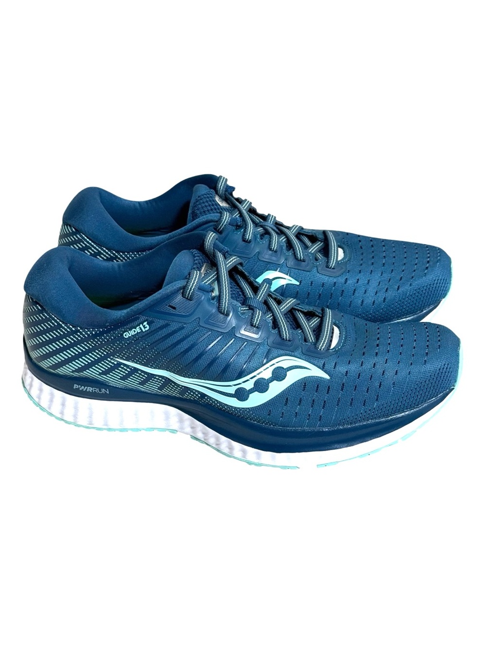 Saucony Guide 13 Women's Running Shoes Blue Aqua Size 9.5 NO INSOLES